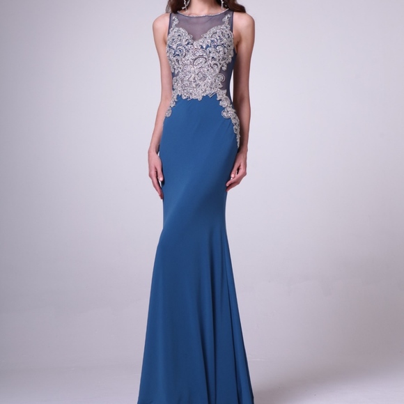 Cinderella Dresses & Skirts - SALE! Sleeveless Beaded Embroidered Sheer Dress